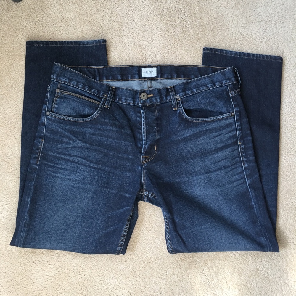 Hudson Men’s Jeans size 38 Five Pocket Button Fly